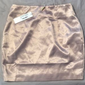 Meshki Verena Satin Mini Skirt - Blush